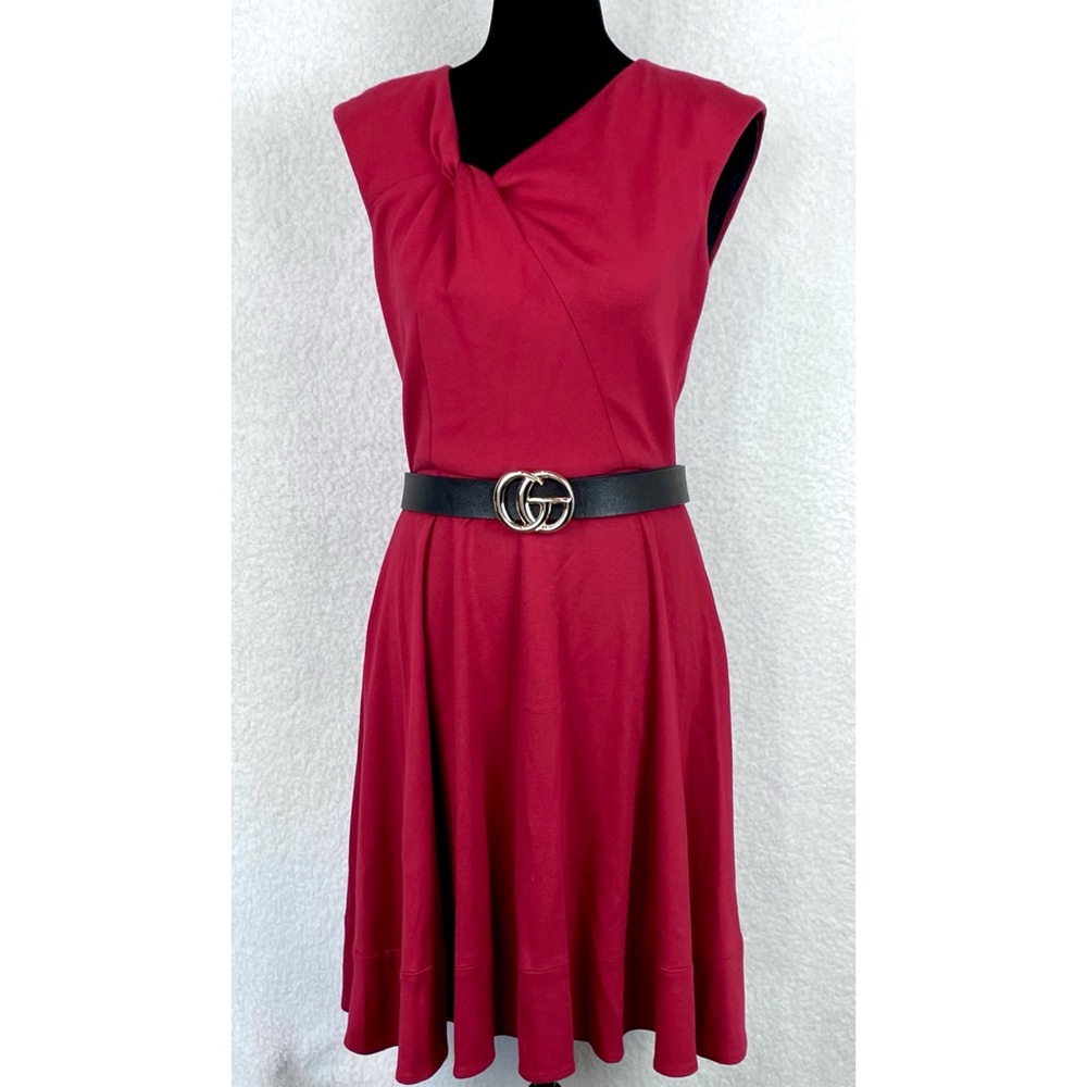 ELIZA J • Red Twist Knot Sleeveless Mini Dress, 2P - Picture 16 of 16